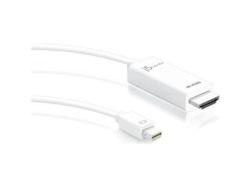 j5create JDC159 Mini DisplayPort to 4K HDMI Cable