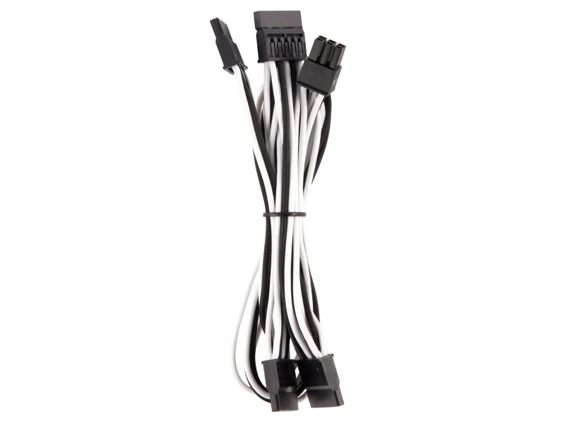 Premium Individually Sleeved SATA Cable, Type 4 (Generation 3) - Black